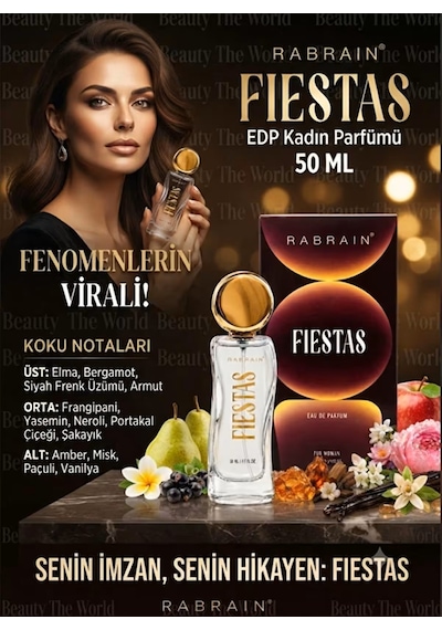 Rabrain Fiestas Kadın Parfüm EDP 50 ML