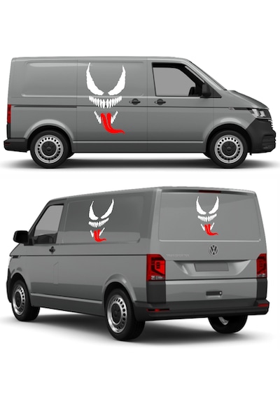 Venom Korkunç Öfke Sticker - Araba Oto Motosiklet Karavan Cam Sticker - 00138 15x8 Cm