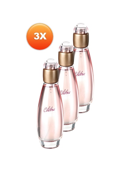 Celebre Kadın Parfüm Edt 50 Ml. Üçlü Set Çiçeksi