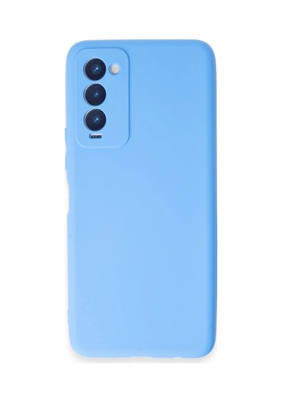 Uray Store Tecno Camon 18 Kılıf First Silikon - Mavi