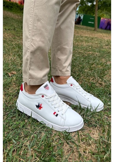 Erkek Sneakers Günlük Spor Ayakkabı Beyaz - Kırmızı-beyaz - Kırmızı Beyaz - Kırmızı