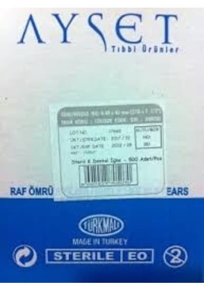 Ayset 2.5 Cc Dental Enjektör 40x40 Kısa Uç 900 Adet