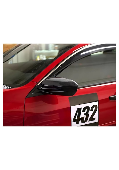 Honda Civic Fc5 Uyumlu 2016-2021 Karbon Görünüm Ayna Kapağı Düz Model Sağ-sol Takım