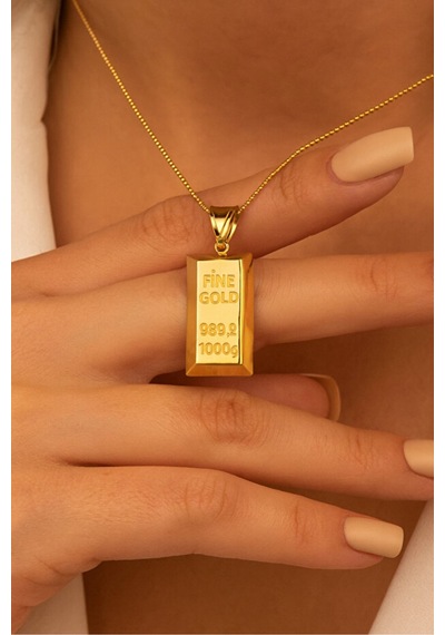Punt Gold Külçe Kolye Altın