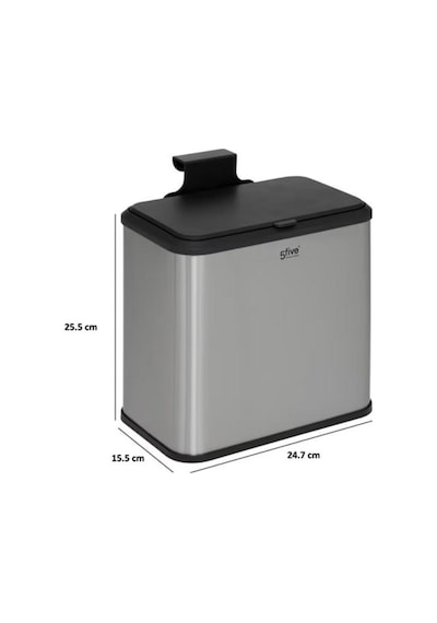5five Simply Smart Dolap İçi Compact 5lt. Çöp Kovası Çelik Inox