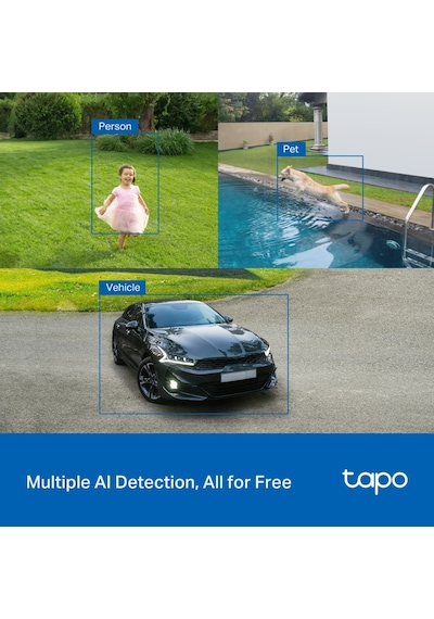 Tp-lınk Tapo Tc85 Kıt C425 Kıt , 2k Qhd, 4,0mpix, Dış Mekan, Ip66, Wifi, 15mt. Renkli Gece Görüşü, İki Yönlü Ses, Yapay Zeka Destekli, Güneş Enerjili Güvenlik Kamerası Kiti