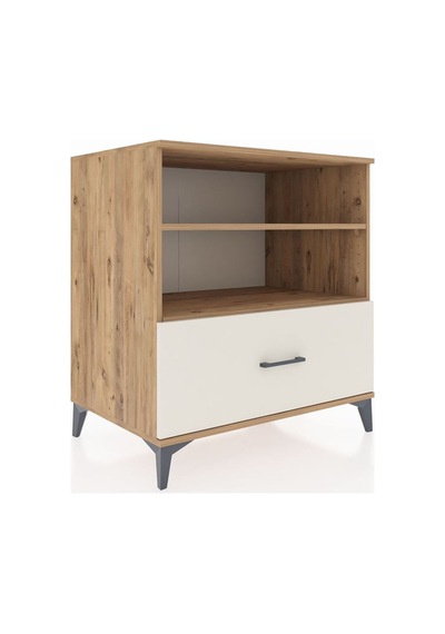 Kronos Şifonyer 2 Raflı Tek Çekmeceli 88x59x96 Çam-aytaşı Çam