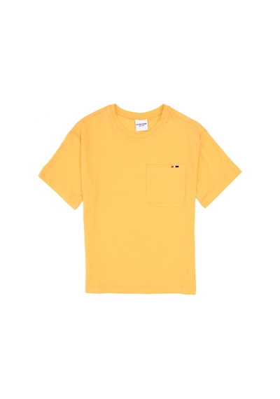 U.S. Polo Assn. Erkek Çocuk Turuncu Bisiklet Yaka Tişört 50314946-VR244