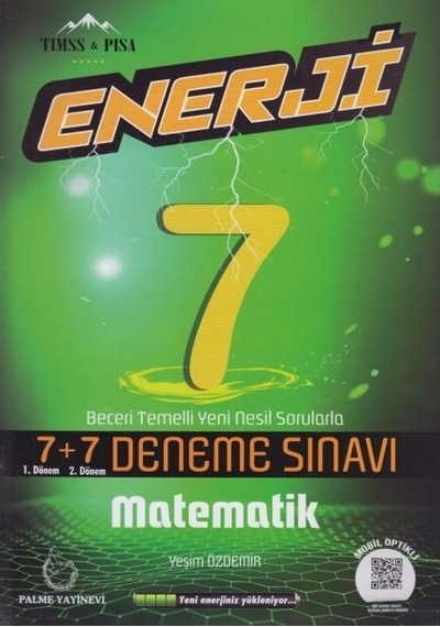 7. Sınıf Enerji Matematik 7 + 7 Deneme Sınavı -  Palme Eğitim