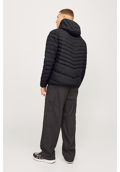 Jack & Jones 12256983 Erkek  Siyah Mont & Kaban