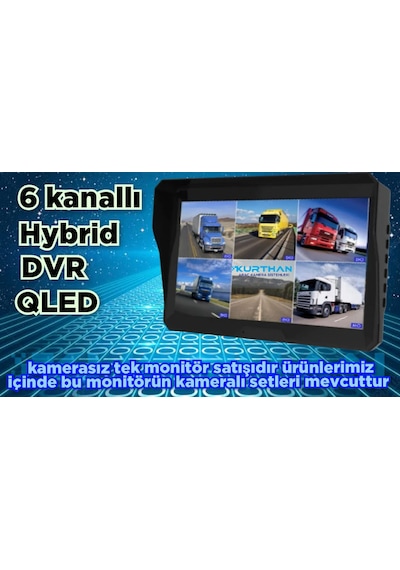 Qled Hybrid Dvr 6 Kanallı Monitör-kamerasız 256 Gb 12 24 Volt