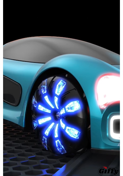 Oyuncak Uzaktan Kumandalı Şarjlı Elektrikli Araba 4x4 Şarj İstasyonlu Led Işıklı Sesli Müzikli Rc Mavi