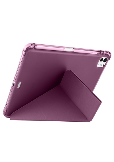 İpad Air 11 2025 M3 Kılıf Tri Folding Kalem Bölmeli Standlı Kılıf Kapaklı Kılıf