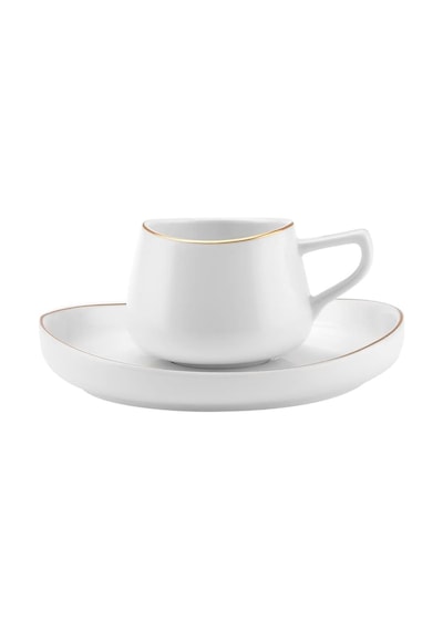 Streamline Hole 6 Kişilik Kahve Fincan Takımı 80 Ml Beyaz