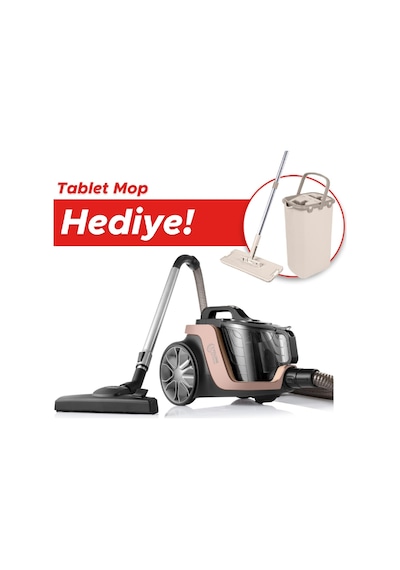 Arzum AR4088 Olimpia Power Cyclone 899 W Toz Torbasız Elektrikli Süpürge Tarçın + Temizlik Seti