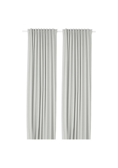 Ikea Korgmott Fon Perde 145x300 Cm Açık Gri-beyaz Çok Renkli