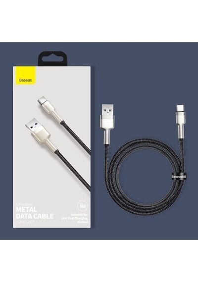 Baseus Cafule 66w Metal Usb To Type C Hızlı Şarj Kablosu 100cm