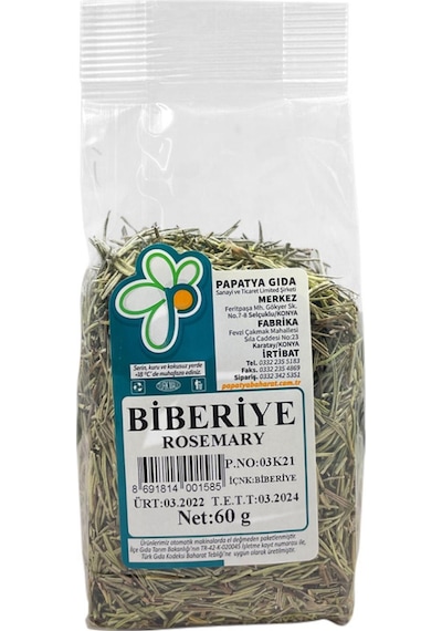 Papatya Gıda Biberiye 60 G