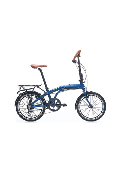 Carraro Flexi Comfort V Fren 8 Vites 20 Jant Katlanır Bisiklet Mat Navy Mavi Parlak Siyah 32 Kadro Çok Renkli