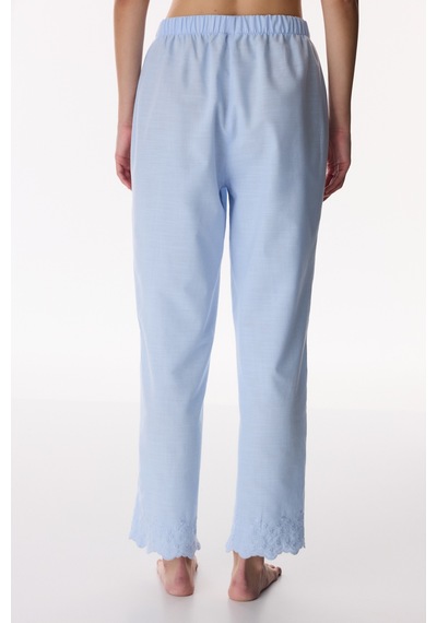 Penti Mavi Relax Time Pamuklu Pantolon Pijama Altı