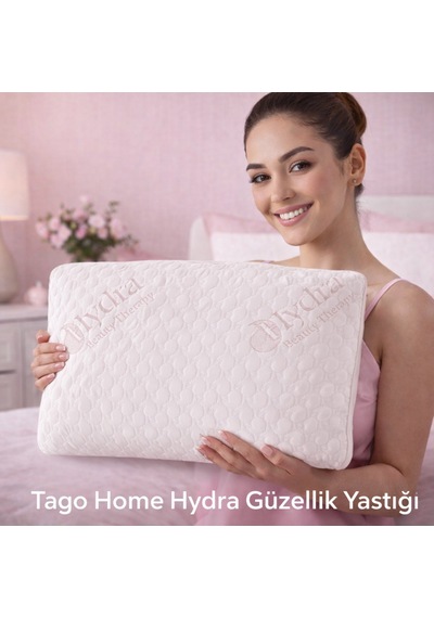 Tago Home Visco Ortopedik Hydra Güzellik Yastığı 60x40x15 Cm Beyaz