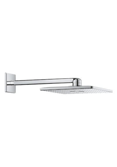 Grohe Rainshower Smartactive 310 Cube Tepe Duşu Seti, 31 Cm, 2 Akışlı, 43 Cm, Krom, 26479000 Gri