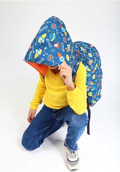 Kaukko Kids Sırt Çantası Evolution Space Su Geçirmez Okul Sırt Çantası