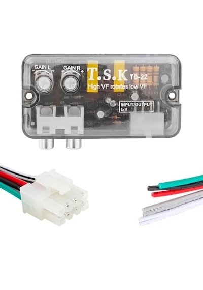 Magicvoice Td-22 Ayarlı Oto Deck Anfi Çevirici Remote Çıkışlı Gecikmeli High-low Ses Dönüştürücü