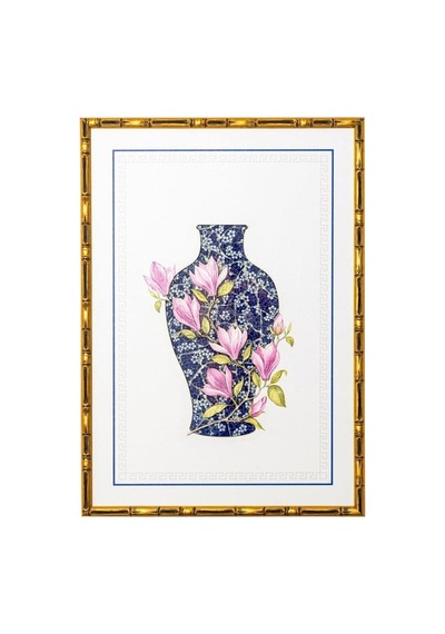 The Mia Tbl0093 Blue Blanc Tablo 64x90x4 Cm