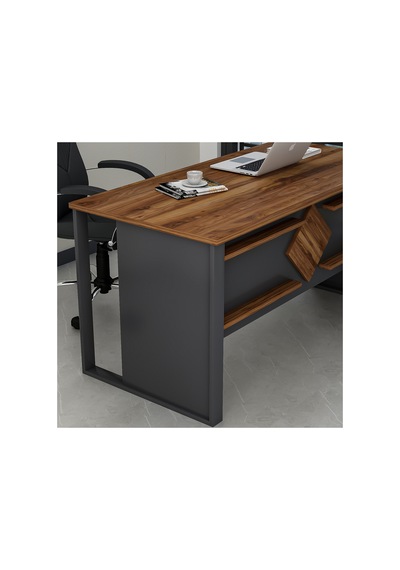 Prestij Ofis Masası Antrasit Kemençe, Modern Ve Şık Çalışma Masası Sandalye Dahil Değildir Antrasit - Kemençe Prestij Ofis Masası Antrasit Kemençe, Modern Ve Şık Çalışma Masası Sandalye Dahil Değildir Antrasit - Kemençe