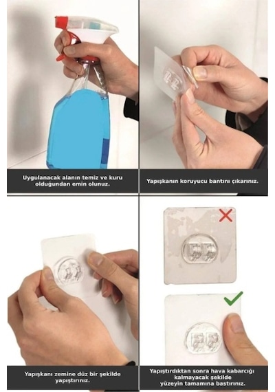 Yapışkanlı Duş Ve Banyo Rafı Çok Renkli