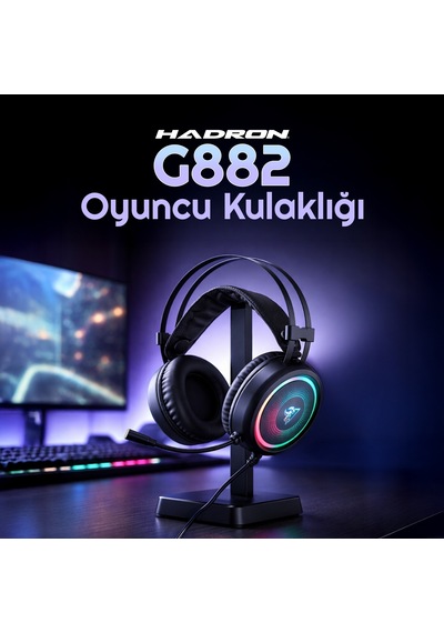 Hadron G882 Gaming Kulaklık 7.1 Surround Ses Usb Siyah