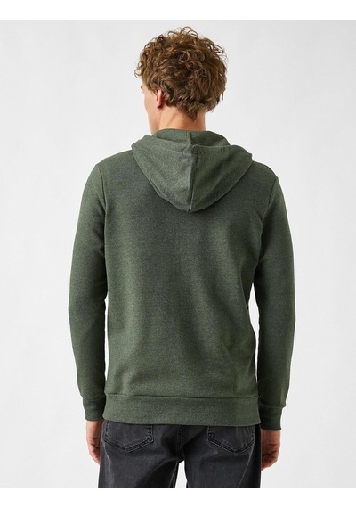 Ltb Vınee Fermuarlı Hırka Sweatshirt Kapüşonlu 1784 Haki