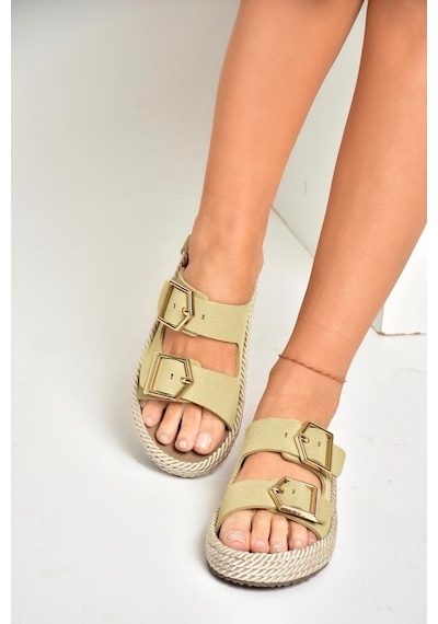 Fox Shoes U596030202 Ten Süet Kadın Terlik Ten-süet Ten Rengi