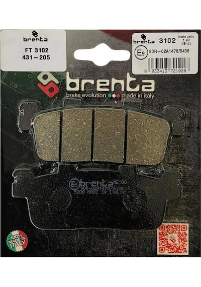 Kymco People S 125 Arka Fren Balata Brenta Made İn İtaly