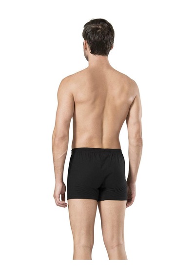 Pierre Cardin 425 Erkek %100 Pamuk Penye 2'li Boxer-siyah Siyah