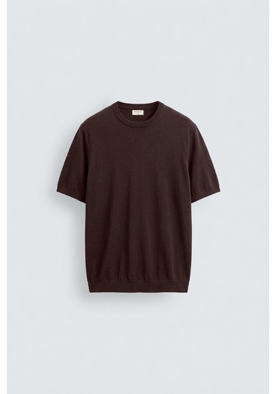 Antioch Comfort Slim Triko T-shirt Kahverengi