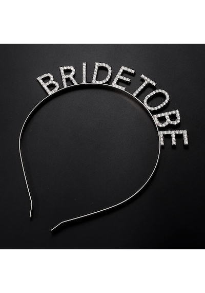 Gümüş Kaplama Kristal Taşlı Bride To Be Gelin Tacı