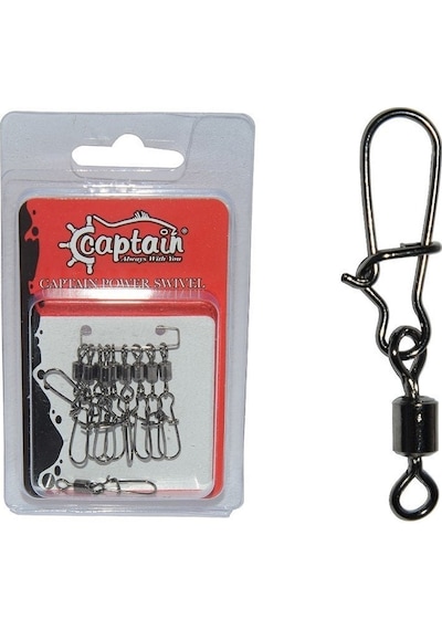 Captain 5029 Kilitli Klips Fast 10'lu Paket Black Nikel 2