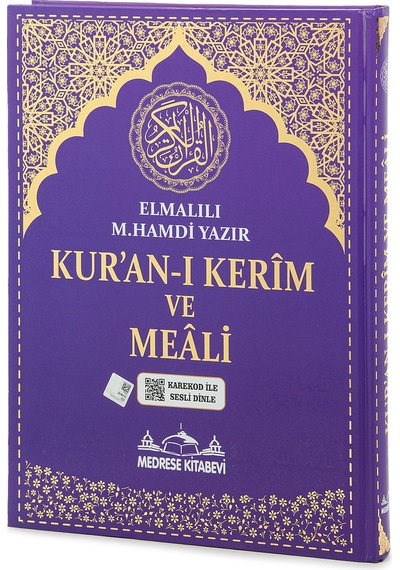 Kuranı Kerim Ve Yüce Meali - Arapça Ve Meal - Cami Boy - Lila Renk - Medrese Kitabevi