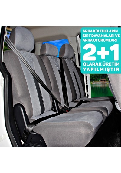 Pandami Ticari Oto Koltuk Kılıfı, Tam Set 5 Koltuk - Tay Tüyü / Bebek Mavisi