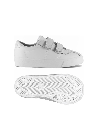 Superga 2843 Kids Club S Straps Vegan Faux Leather Çocuk Unisex Beyaz Bileksiz Sneaker Beyaz-262