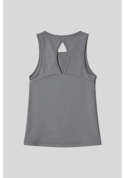 Tommy Life Koyu Gri Standart Fit Çapraz Sırt Detaylı Kadın Spor Atlet - 97296