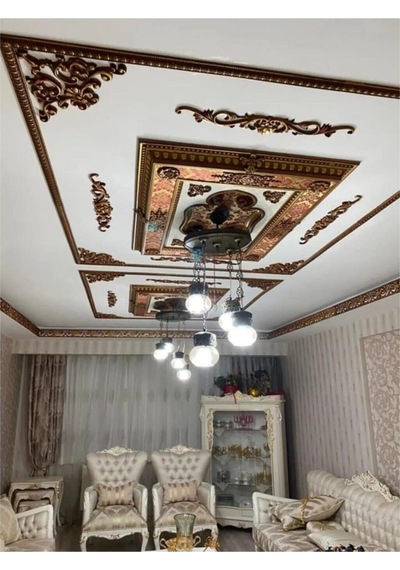 Tavan-duvar-mobilya -dekor-kapı Papatya Motif 10 Cm X 65 Cm