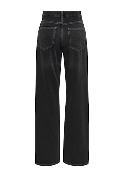 Only Maddie Wide Leg Yüksek Bel Kot Pantolon Siyah Siyah