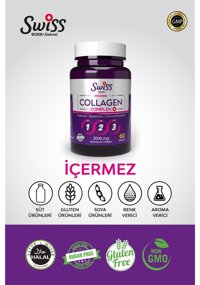 Hidrolize Kolajen Tablet 60'lı Biotin Ve Selenyum İçeren Takviye Edici Gıda