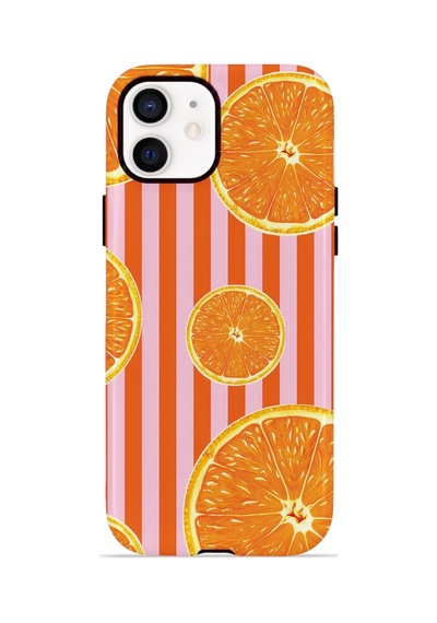 Apple iPhone Uyumlu 11 Vorian Çift Katmanlı Magsafe Kılıf Sunset Orange Grove