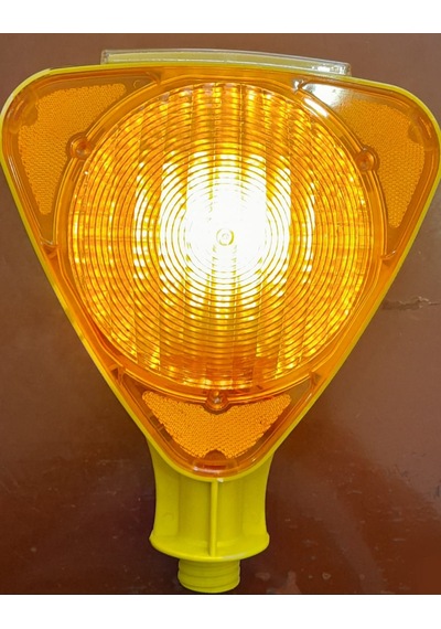 Solarlı Flaşörlü Uyarı Lambası