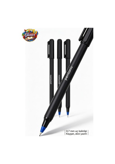 Linc Pentonik 0,7 Mm Uçlu Büro Tipi Mavi Tükenmez Kalem 3 Adet