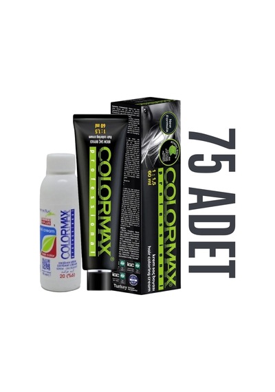 Colormax Kuaför Seti 60 Ml 75 Adet Saç Boyası + 75 Adet 90 Ml Oksidan